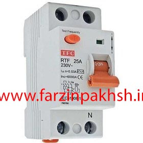 کلید محافظ جان تک فاز 25 آمپر AEG (توس فیوز)