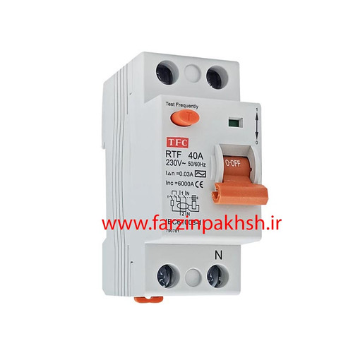 کلید محافظ جان تک فاز 40 آمپر AEG (توس فیوز)