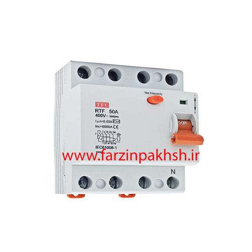 کلید محافظ جان سه فاز 50 آمپر AEG(توس فیوز)