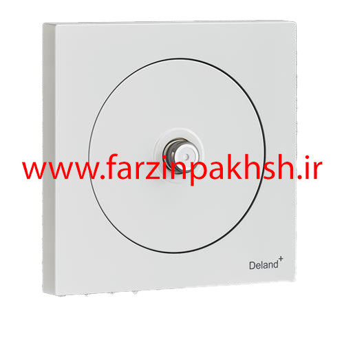 کلید و پریز توکار سفید دلند مدل آوا