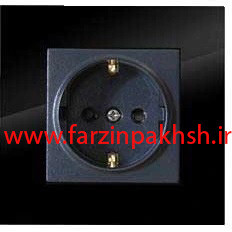 کلید و پریز توکار دلند مدل آسا پلکسی مشکی