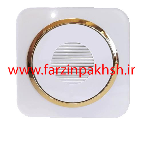 کلید و پریز توکار دلند مدل آدا سفید زه طلایی