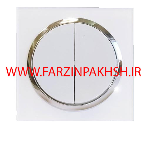 کلید یک پل توکار دلند مدل آدا زه نقره ای