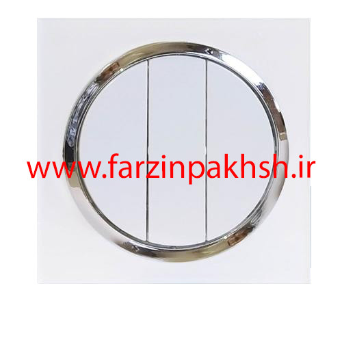 کلید یک پل توکار دلند مدل آدا زه نقره ای