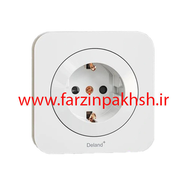 کلید و پریز توکار دلند مدل آدا سفید