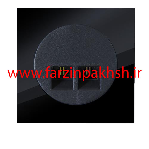 کلید یک پل توکار دلند مدل آوا پلکسی قاب مشکی