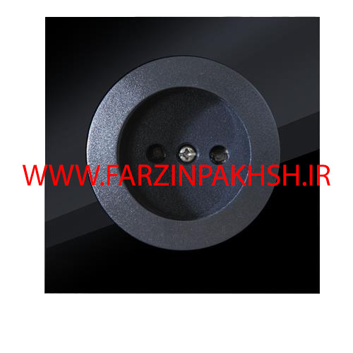 کلید یک پل توکار دلند مدل آوا پلکسی قاب مشکی