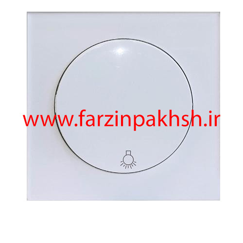 کلید یک پل توکار دلند مدل آوا پلکسی سفید