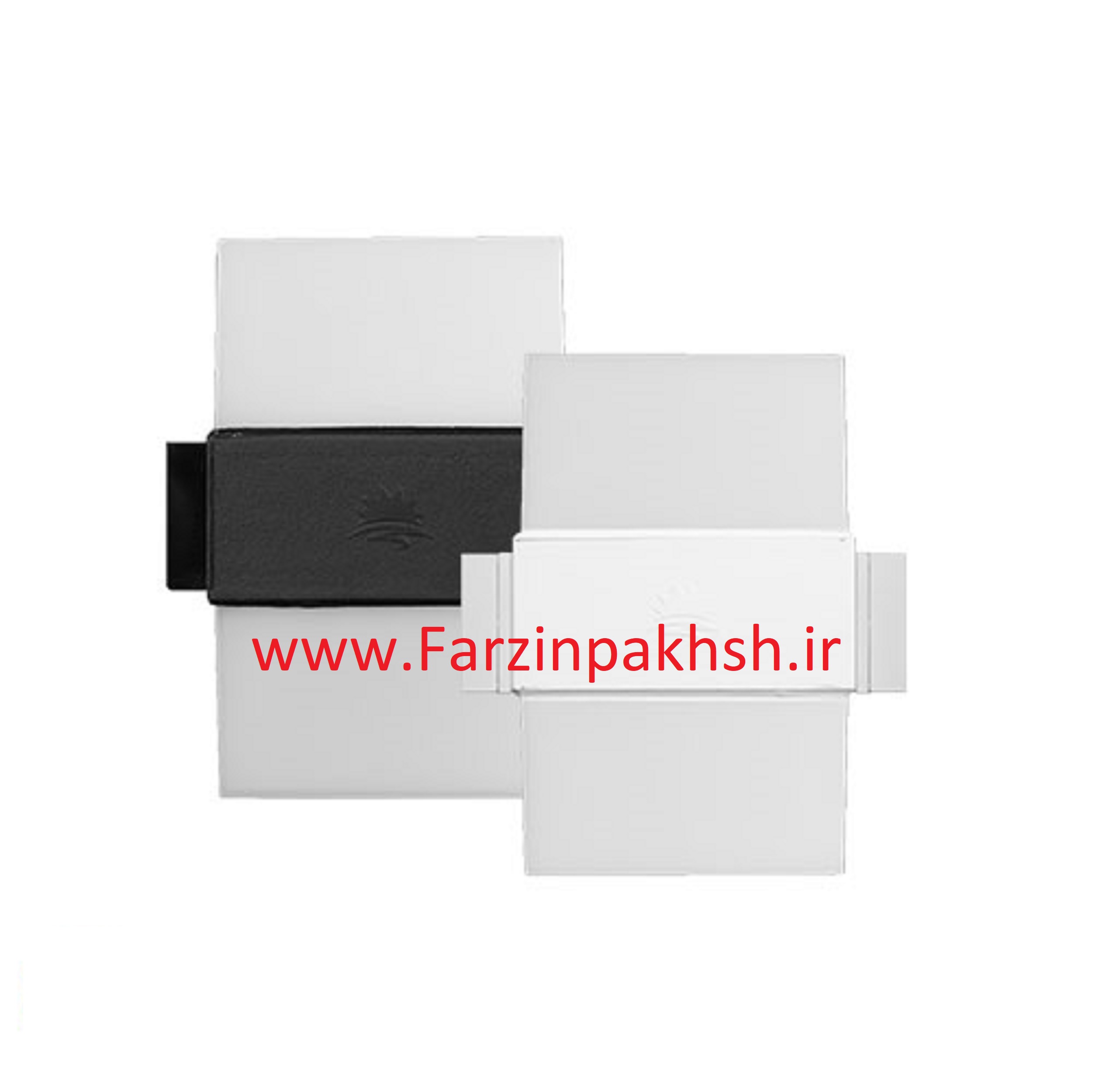 چراغ دیواری 12 وات IP65 مشکی مدل رادین
