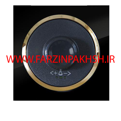 کلید یک پل توکار دلند مدل آوا پلکسی مشکی زه طلایی