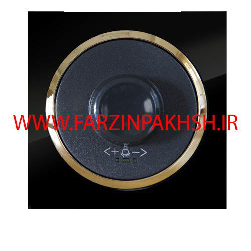کلید یک پل توکار دلند مدل آوا پلکسی مشکی زه طلایی