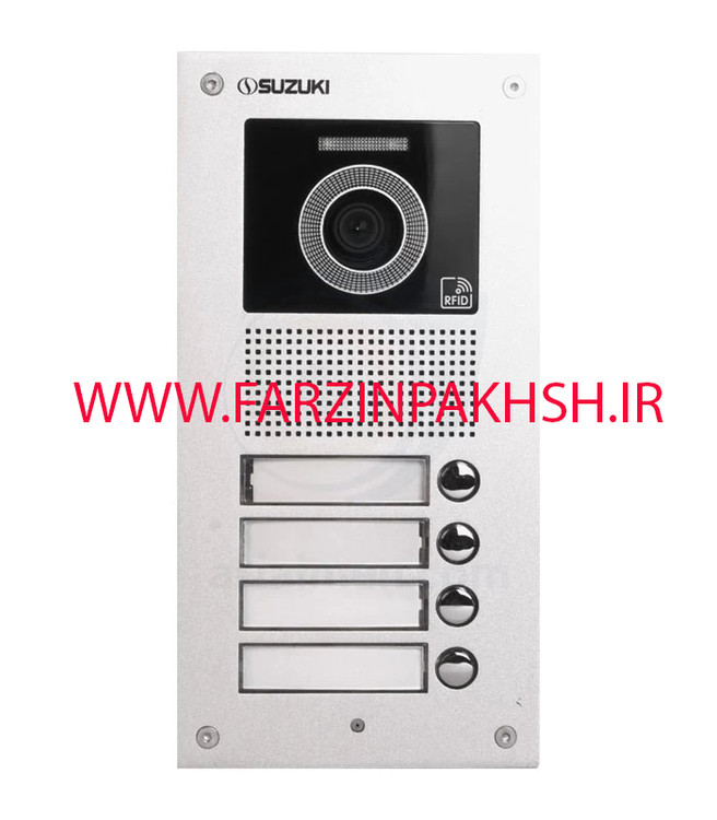 پنل آیفون تصویری سوزوکی مدل SZ-U چهار واحدی