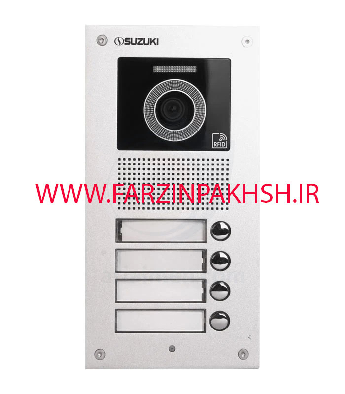پنل آیفون تصویری سوزوکی مدل SZ-U چهار واحدی