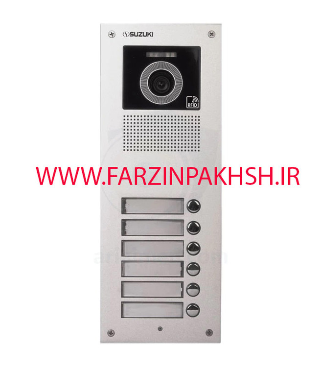 پنل آیفون تصویری سوزوکی مدل SZ-U شش واحدی
