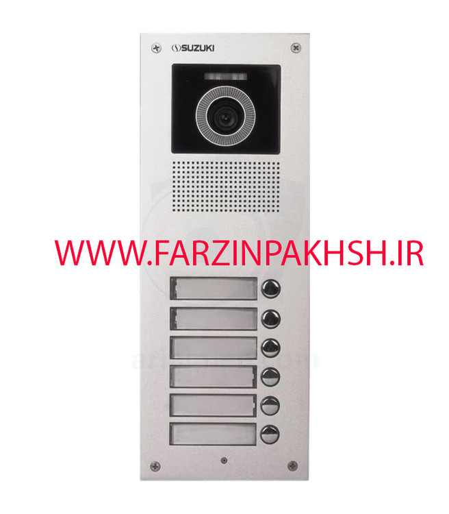 پنل آیفون تصویری سوزوکی مدل SZ-U شش واحدی