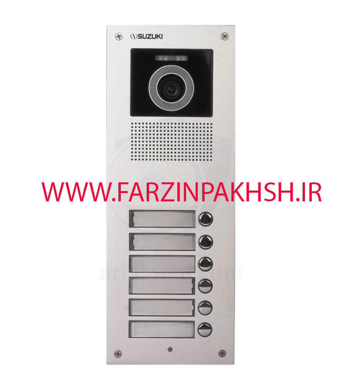پنل آیفون تصویری سوزوکی مدل SZ-U شش واحدی