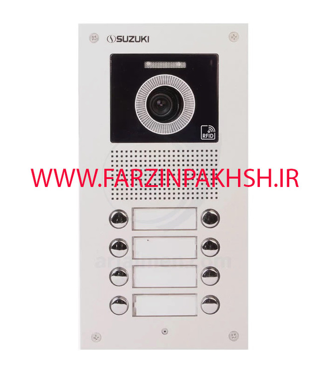 پنل آیفون تصویری سوزوکی مدل SZ-U هشت واحدی