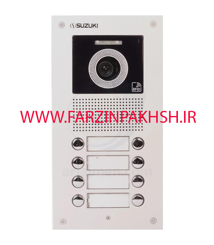 پنل آیفون تصویری سوزوکی مدل SZ-U هشت واحدی