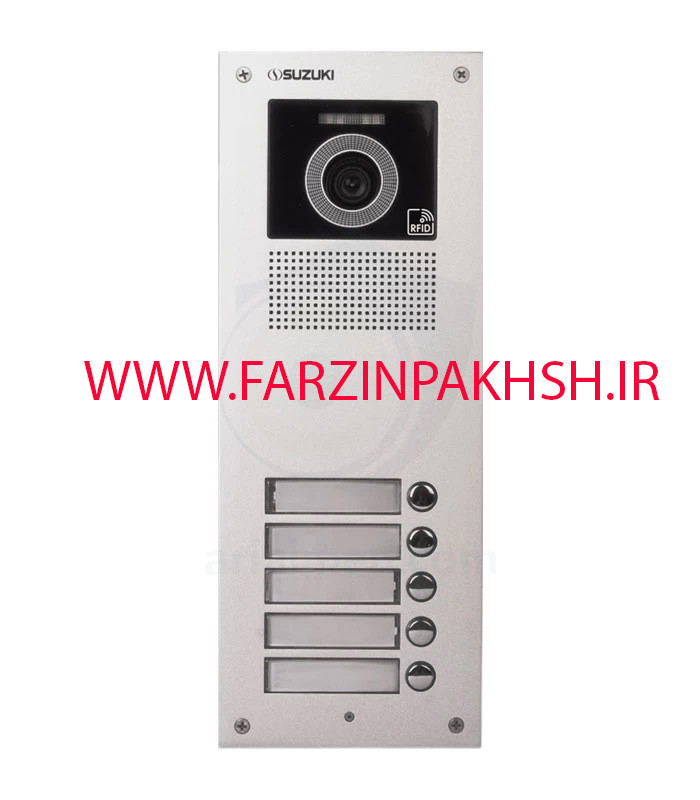 پنل آیفون تصویری سوزوکی مدل SZ-U پنج واحدی