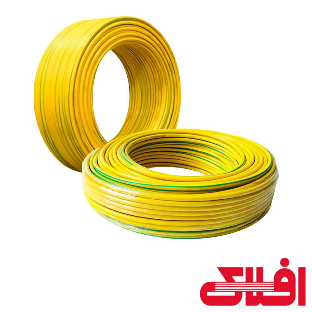 سیم ارت 1.5×1، متراژ 100 متر، برند افلاک