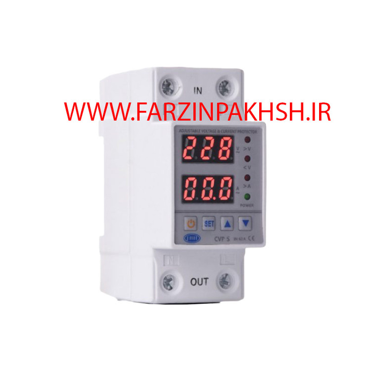 محافظ ولتاژ و جریان تکفاز 63 آمپر JBH