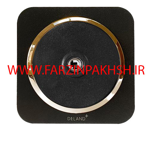 کلید یک پل توکار دلند مدل آدا مشکی زه طلایی