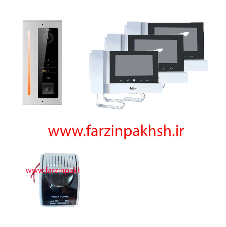 پک کامل آیفون تصویری برایتون 7020 با پنل کریستال 1-10 واحدی