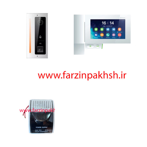 پک آیفون تصویری 7045_WIFI برایتون با پنل کریستال 1 تا 10 واحدی سفید