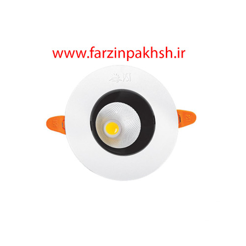 چراغ سقفی توکار متحرک دایره ای 7 وات COB پارس شعاع توس مدل دیپلایت