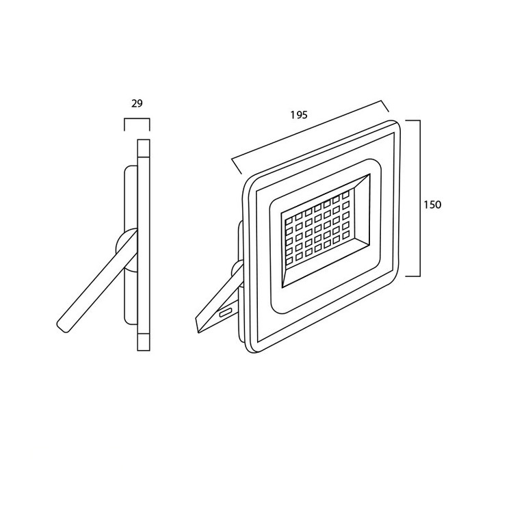 پروژکتور 50 وات پرتو نور توس مدل اکو هانیس