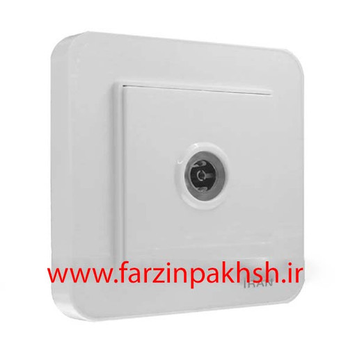 کلید و پریز توکار ایران الکتریک مدل ارس اقتصادی سفید