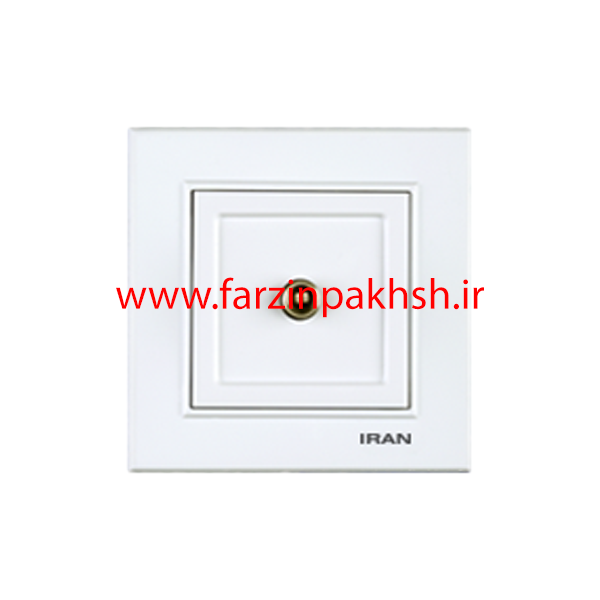 کلید و پریز توکار ایران الکتریک مدل برلیان اقتصادی سفید