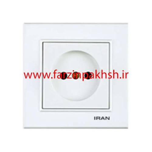 کلید و پریز توکار ایران الکتریک مدل برلیان اقتصادی سفید