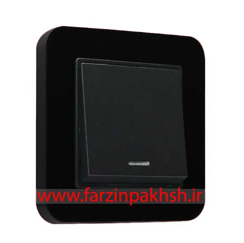 کلید و پریز توکار ایران الکتریک مدل ارس مشکی