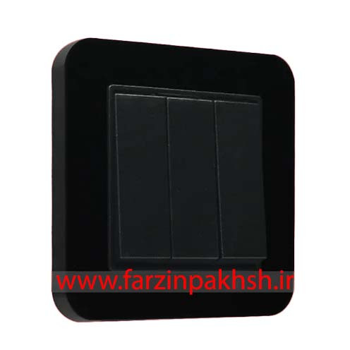 کلید و پریز توکار ایران الکتریک مدل ارس مشکی