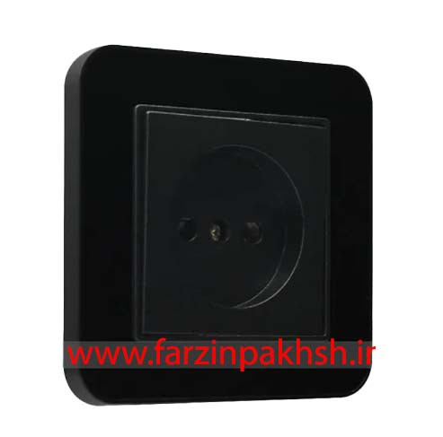 کلید و پریز توکار ایران الکتریک مدل ارس مشکی