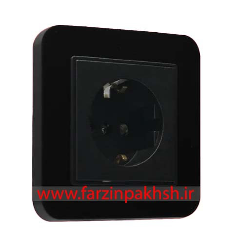 کلید و پریز توکار ایران الکتریک مدل ارس مشکی