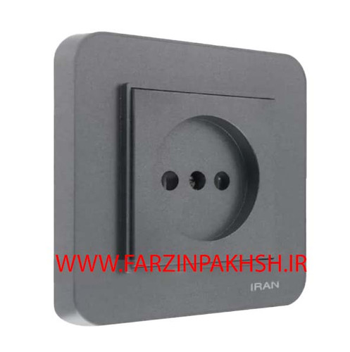 کلید یک پل توکار ایران الکتریک مدل ارس رنگی زغال سنگی