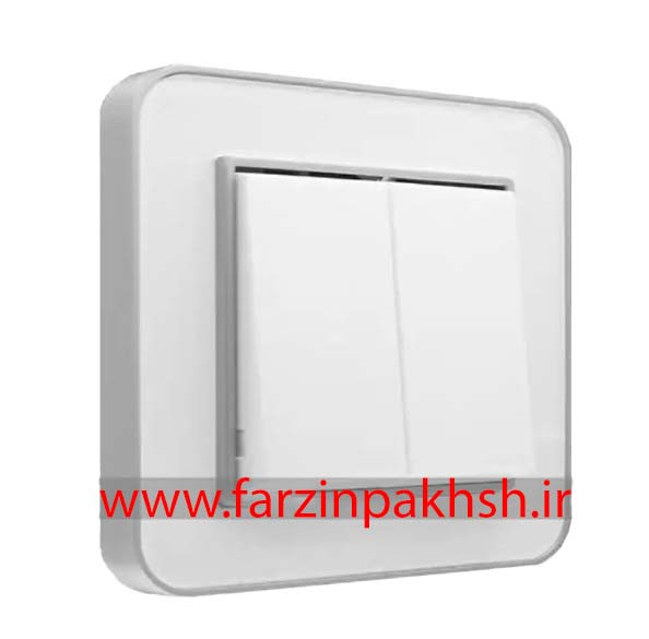 کلید یک پل توکار ایران الکتریک مدل ارس پلکسی سفید