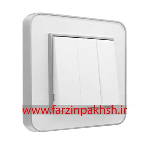 کلید یک پل توکار ایران الکتریک مدل ارس پلکسی سفید