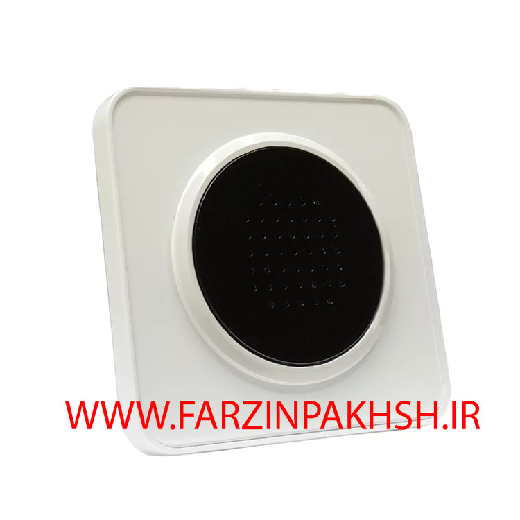 کلید یک پل توکار ایران الکتریک مدل اسپیناس پلکسی سفید با میانی مشکی