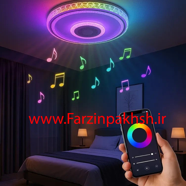 چراغ سقفی72 وات گرد اسپیکردار ویمکس مدل IR-V6372R-C