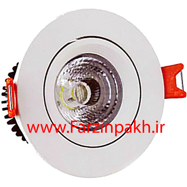 چراغ COB سیلندری توکار 7 وات دایره نمانور