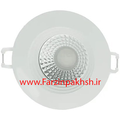 چراغ COB سیلندری درایور سرخود توکار 7 وات دایره نمانور مدل ماهک