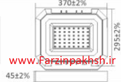 پروژکتور 200 وات SMD نمانور مدل فلت
