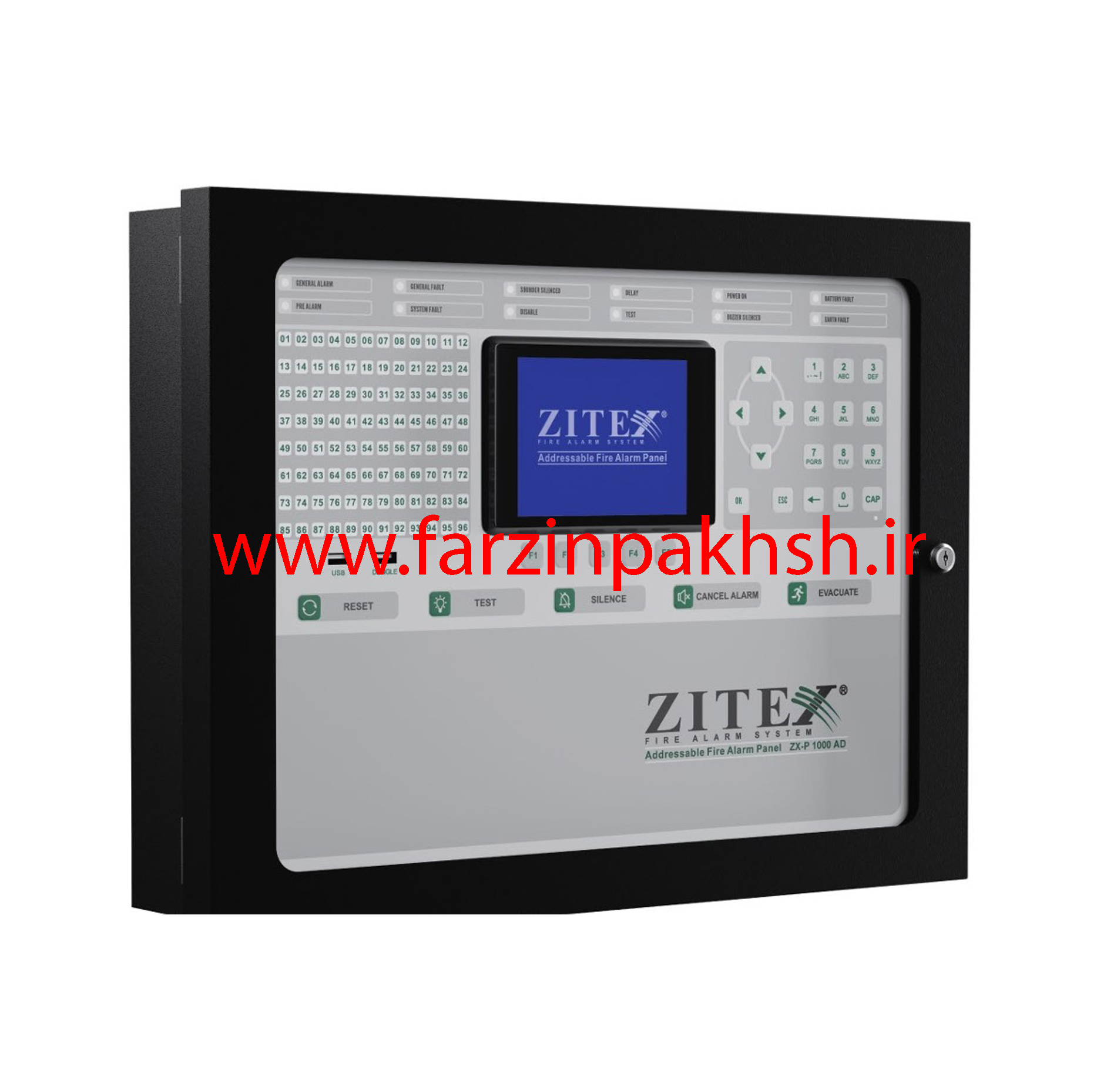 کنترل پانل آدرس پذیر زیتکس مدل ZX_P 1000 AD