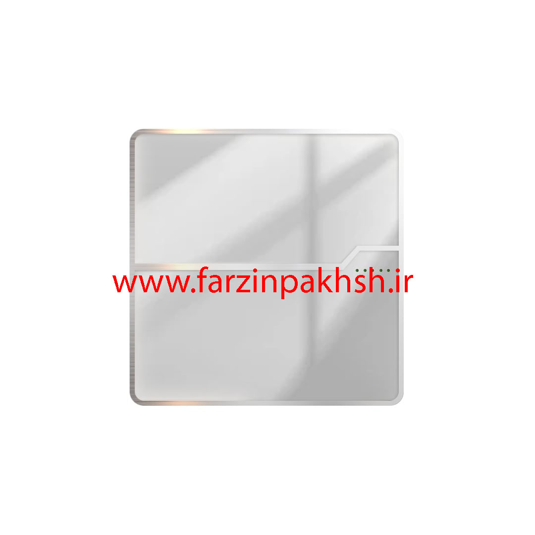 کلید یک پل توکار ویرا مدل T2 گلس سفید*