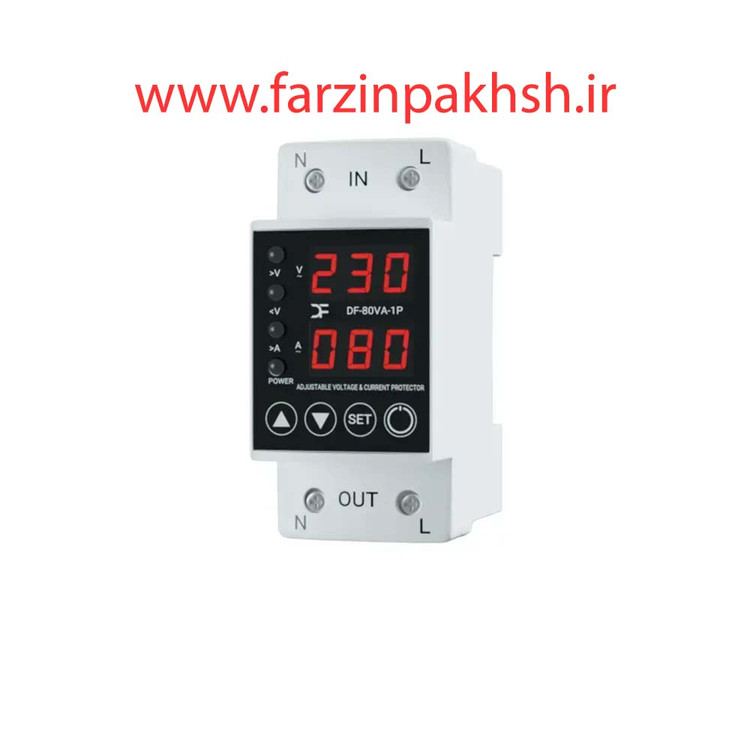 محافظ تکفاز ولتاژ و جریان 80 آمپری برند دیپ فیوژن مدل کنترل فاز و بار تکفاز