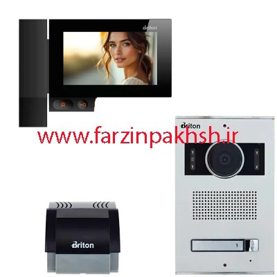 پک آیفون تصویری 7045_WIFI برایتون با پنل ساده 1 تا 10 واحدی مشکی