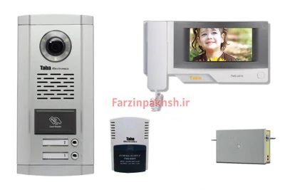 پکیج کامل آیفون تصویری تابا مدل 3070 با پنل کارتخوان ( ۱ تا ۱۴ واحدی)
